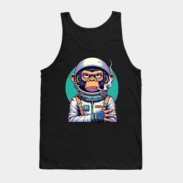 Space Chimp Tank Top by Spagoo